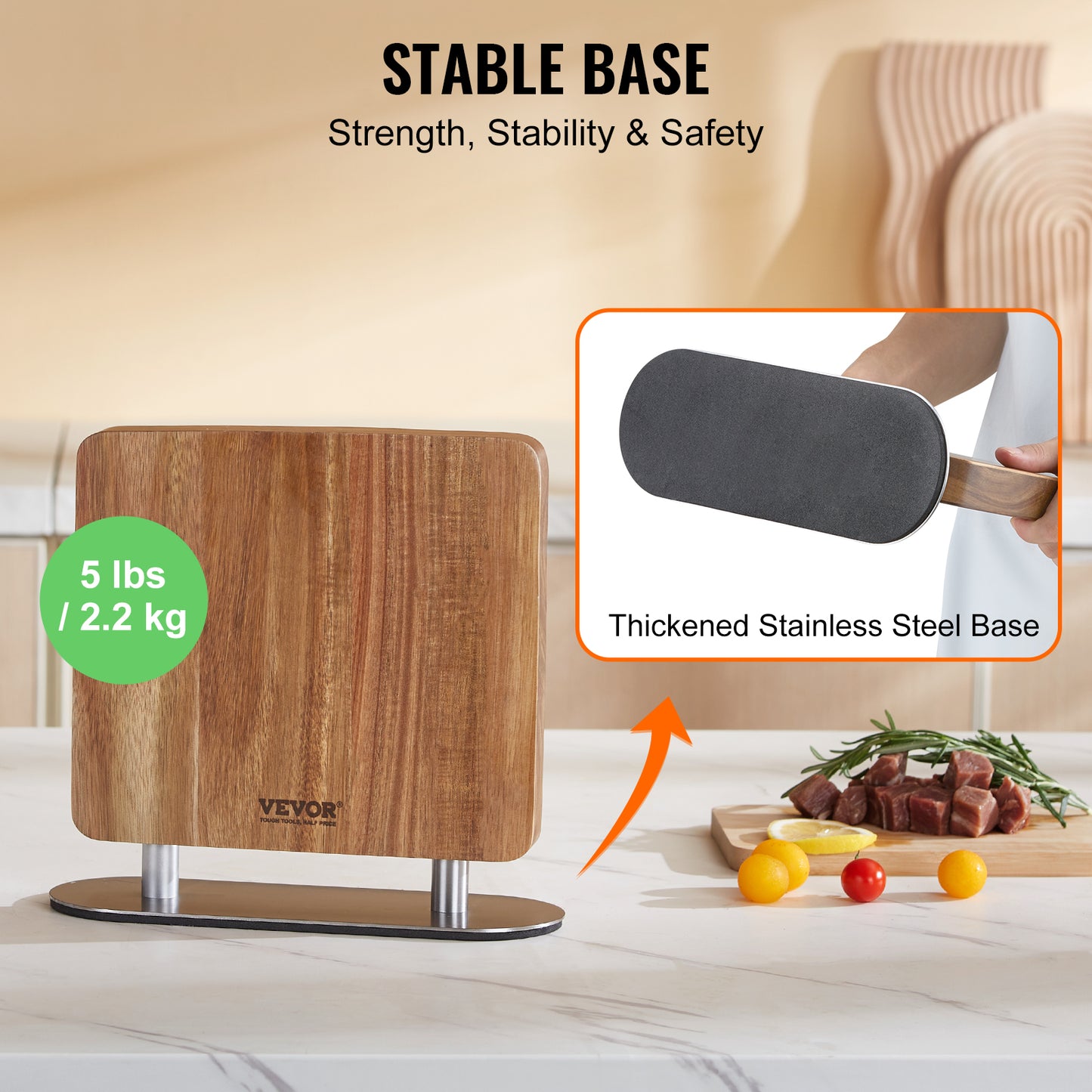 VEVOR Magnetic Knife Holder, Adjustable Sizes
