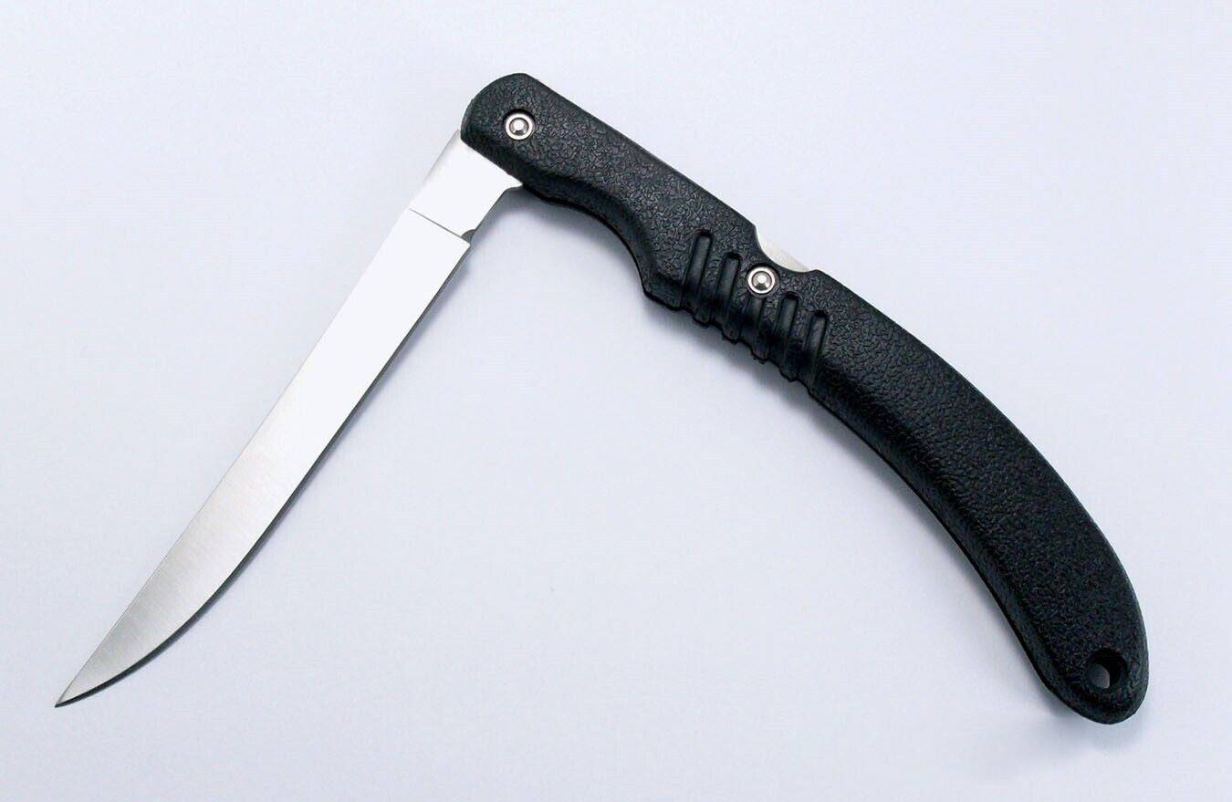 Folding Fish Fillet Knife with Slim Stainless Steel Blade