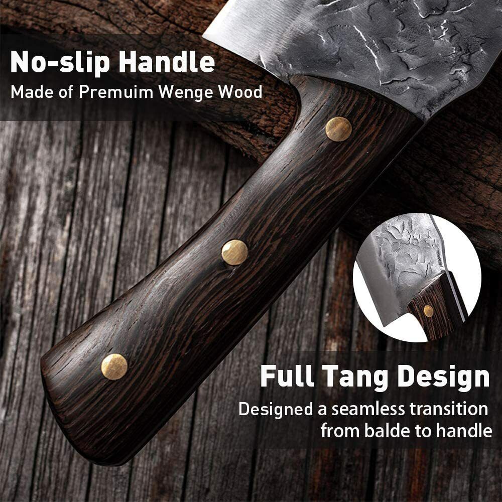 Forged Chef Cleaver Knife for Bone and Meat Chopping