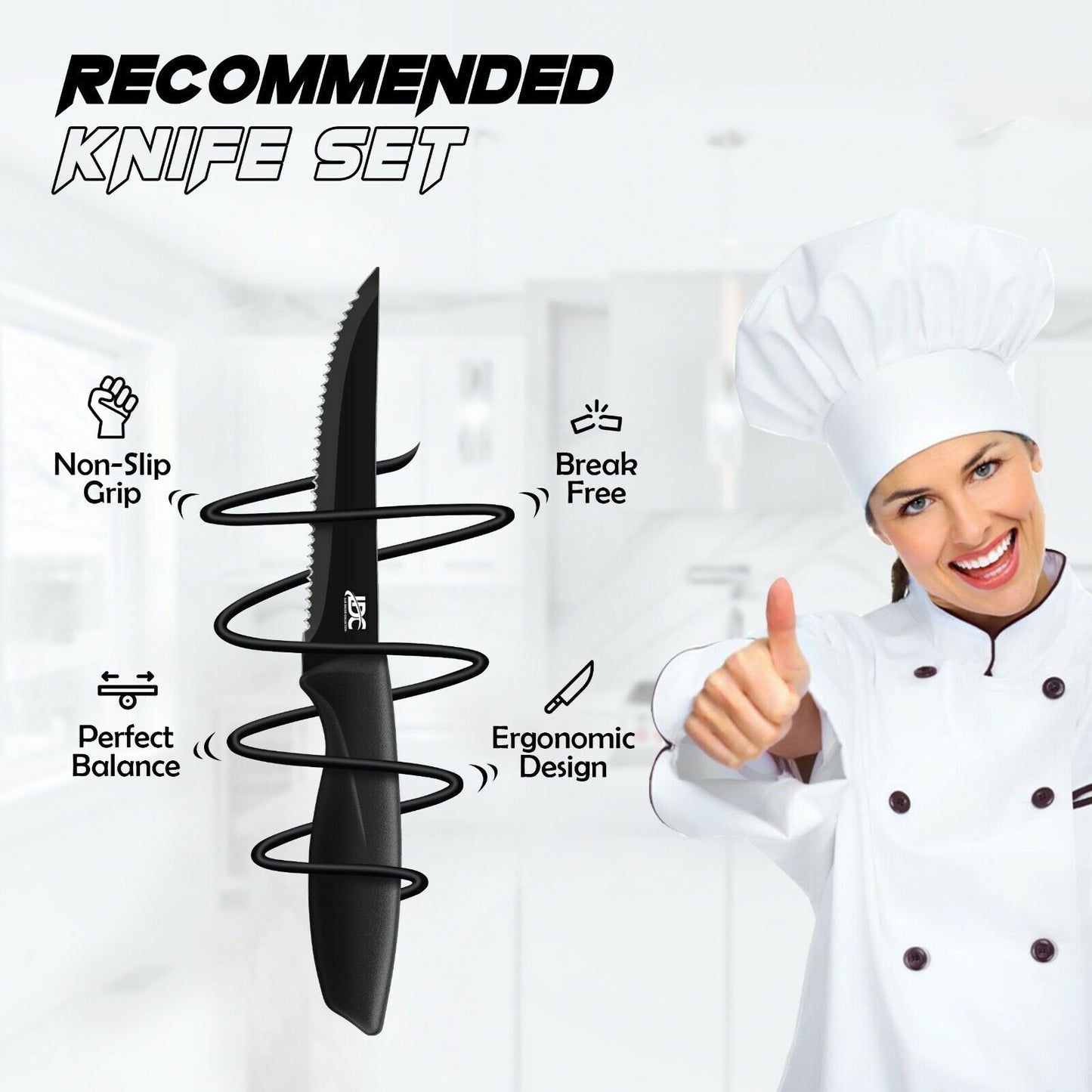 Professional Serrated Steak Knife Set of 8 Piece