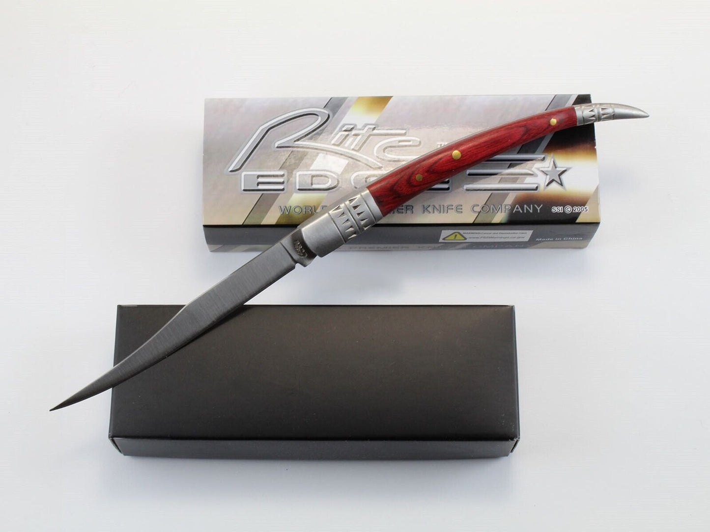 Spanish Toothpick Folding Fruit Knife with Wood Handle