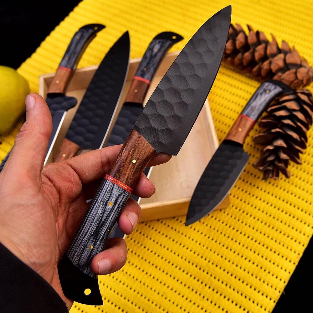 Top Premium Damascus Steel Chef Knife Set - Kitchen Cutlery