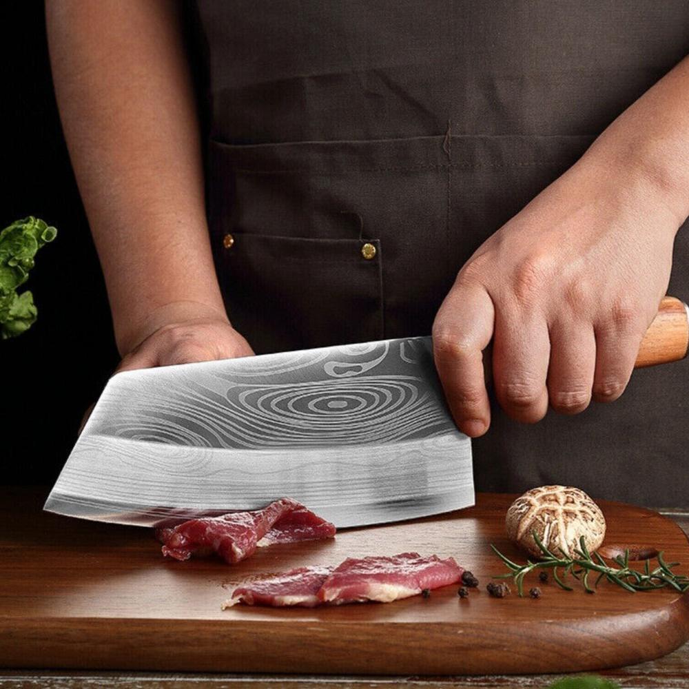 Top Quality Asian Cleaver Kitchen Knife with Stainless Steel Blade