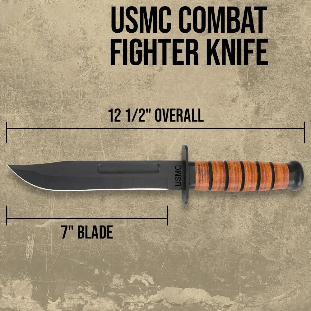 USMC Tactical Bowie Knife for Military Combat and Survival