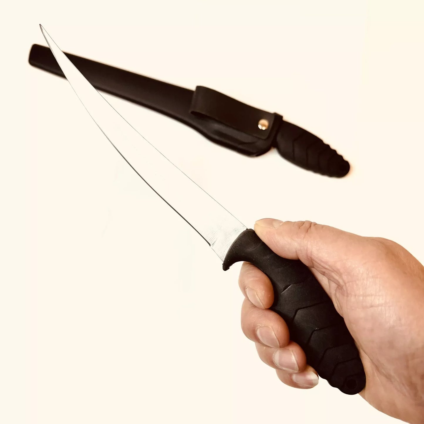 11.5 inch Stainless Steel Fishing Fillet Knife with Sheath