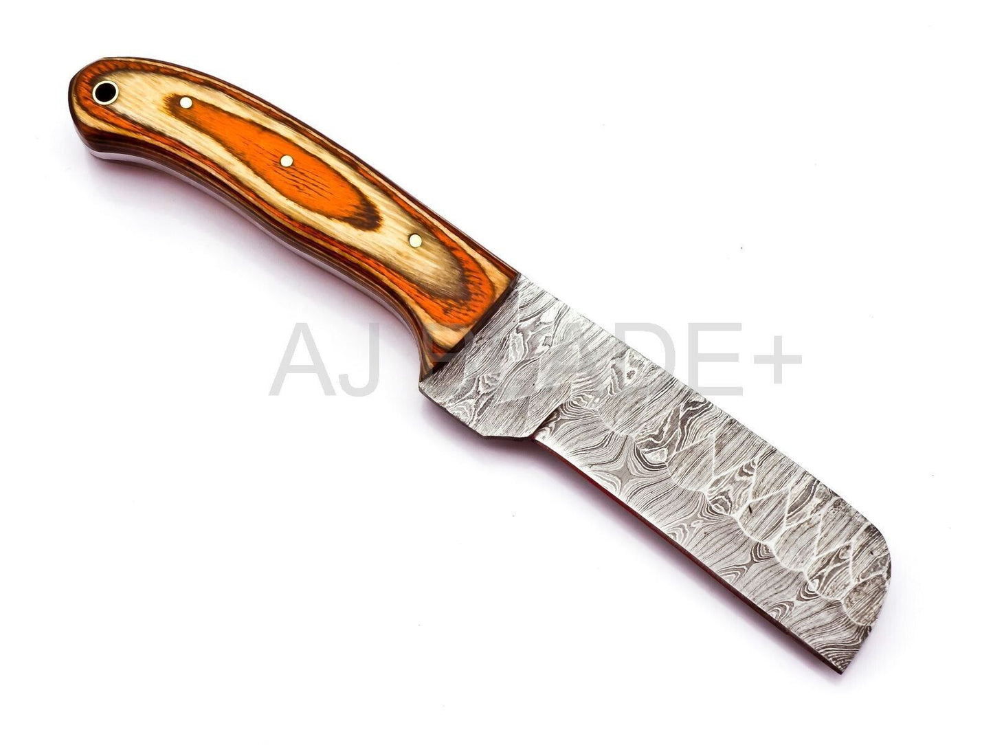 Hand-Forged Damascus Steel Bull Cutter Knife