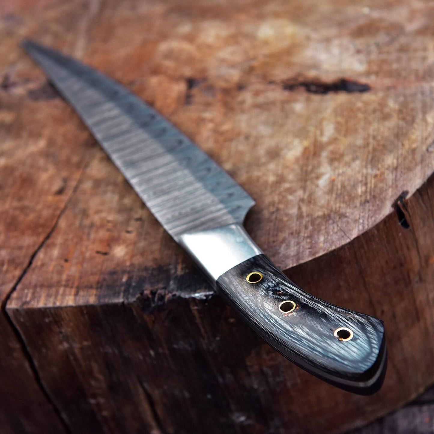 Handmade Damascus Chef Knife for Professionals