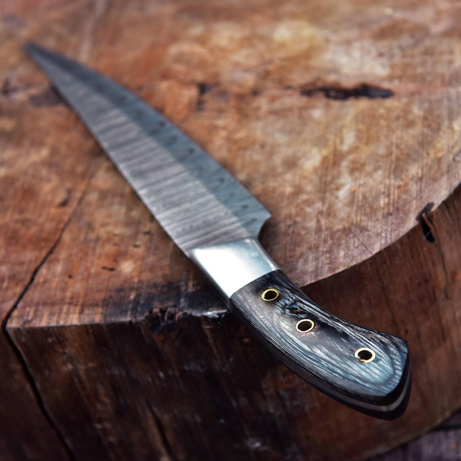 Handmade Damascus Chef Knife for Professionals