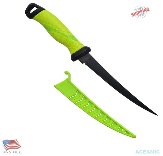 Stainless Steel Fish Fillet Knife with Sheath for Saltwater