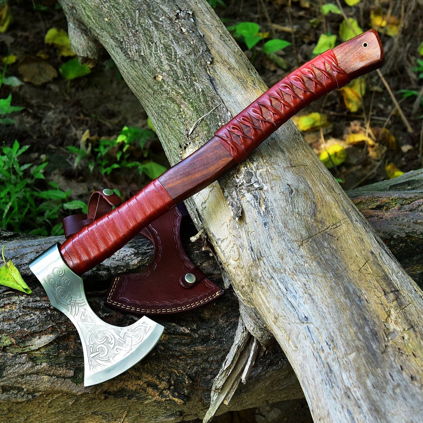 Viking Combat Axe with Carbon Steel Blade