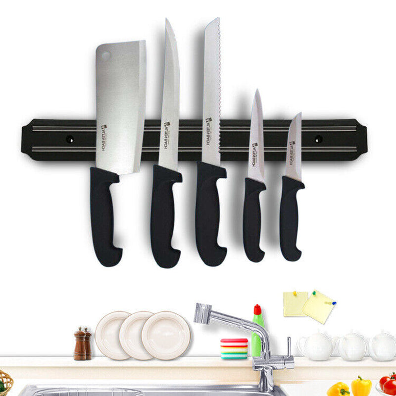 Wall-Mount Magnetic Knife and Scissor Holder