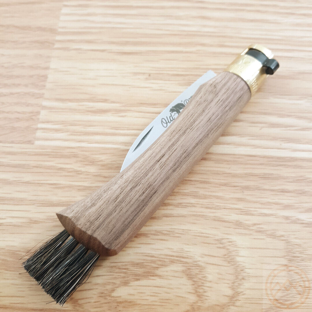 Old Bear Mushroom Knife with 420 Steel Blade and Walnut Handle