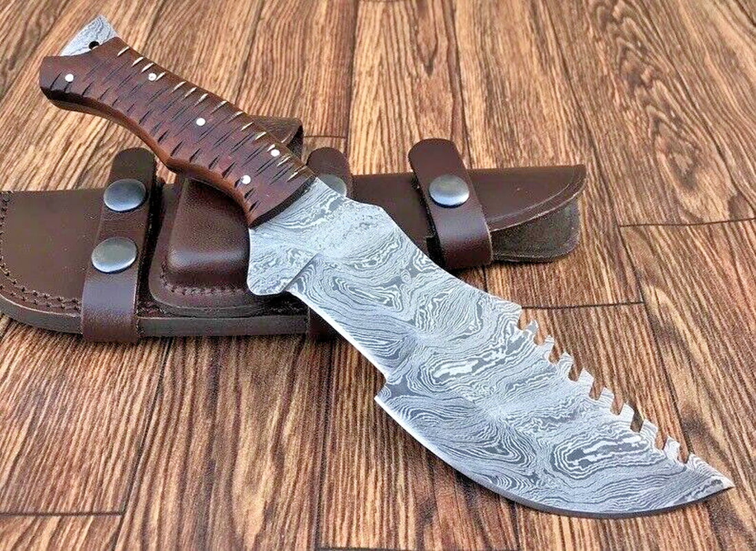 Handmade Damascus Fixed Blade Survival Knife