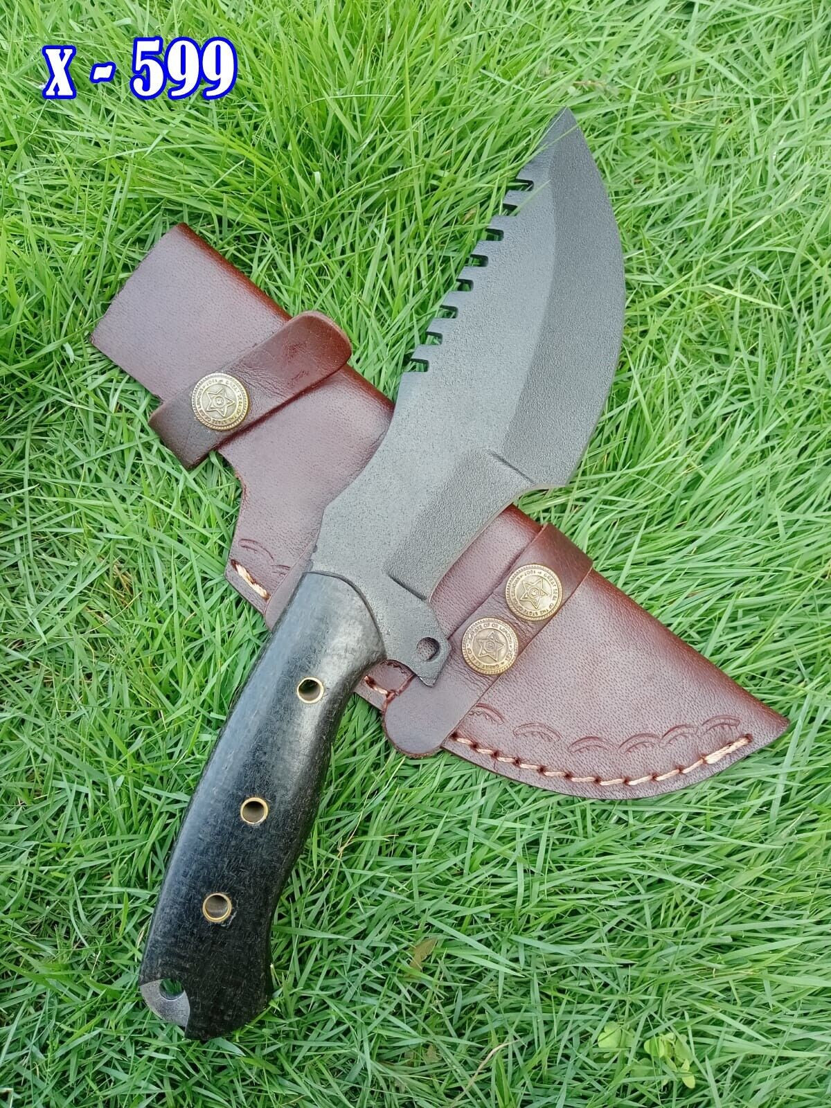 D2 Steel Tracker Knife with Powder Coated Blade