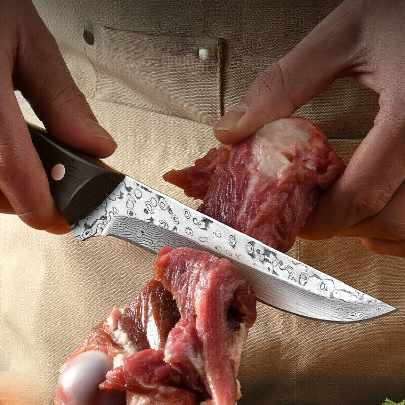 Damascus Boning Fillet Knife for Meat and Chicken