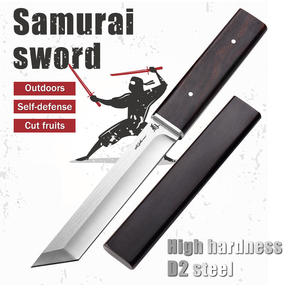 Samurai Tanto Knife with Fixed Blade for Tactical and Hunting