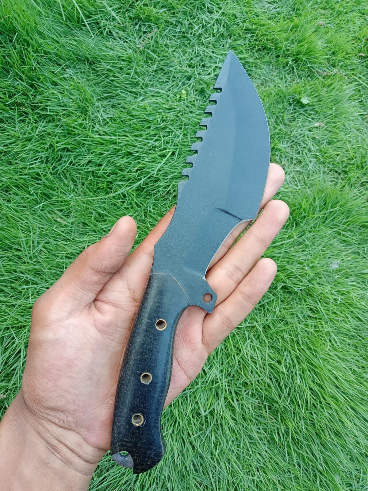 D2 Steel Tracker Knife with Powder Coated Blade