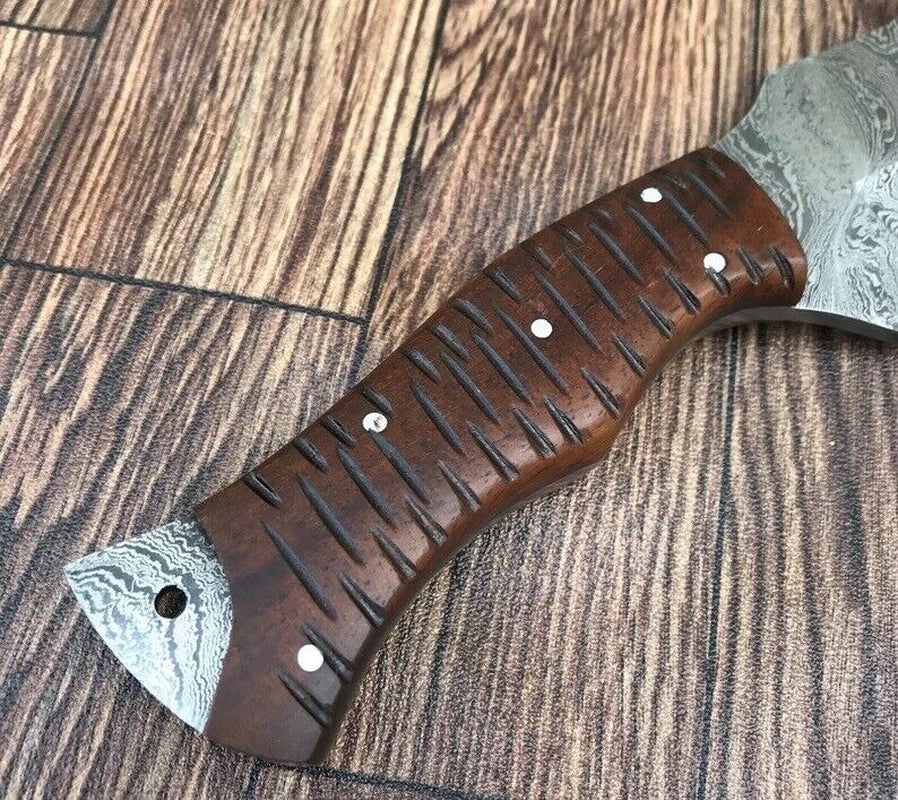 Handmade Damascus Fixed Blade Survival Knife