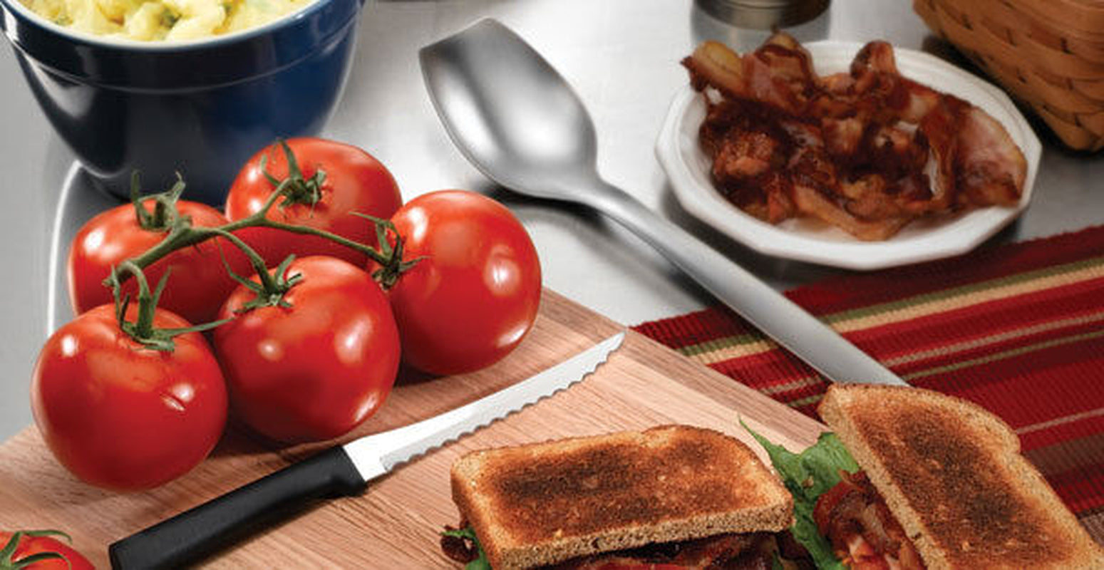 Rada Dual Serrated Tomato Knife for Thick or Thin Slices