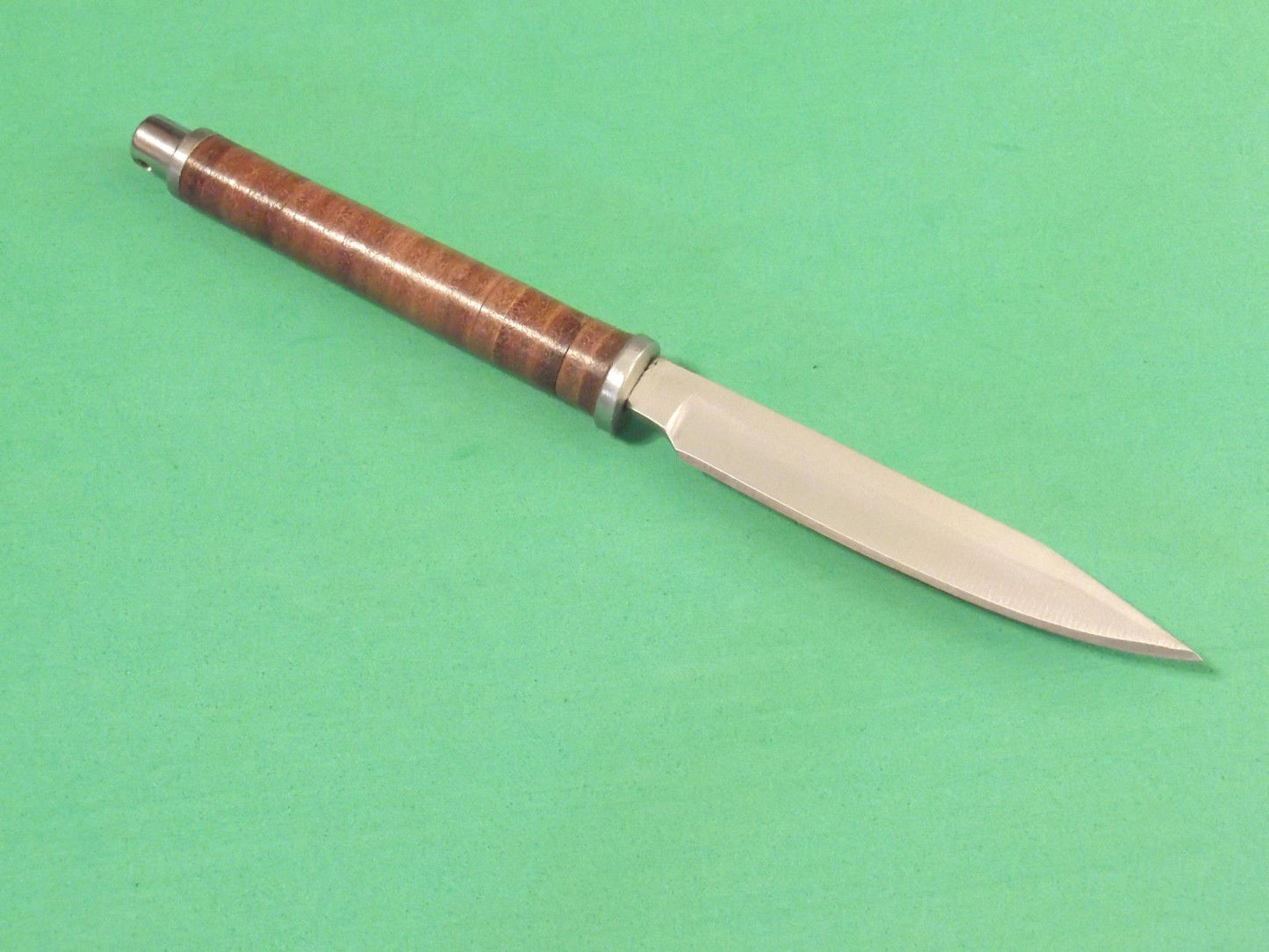 Rough Ryder Slim Fixed Blade Knife with Leather Handle