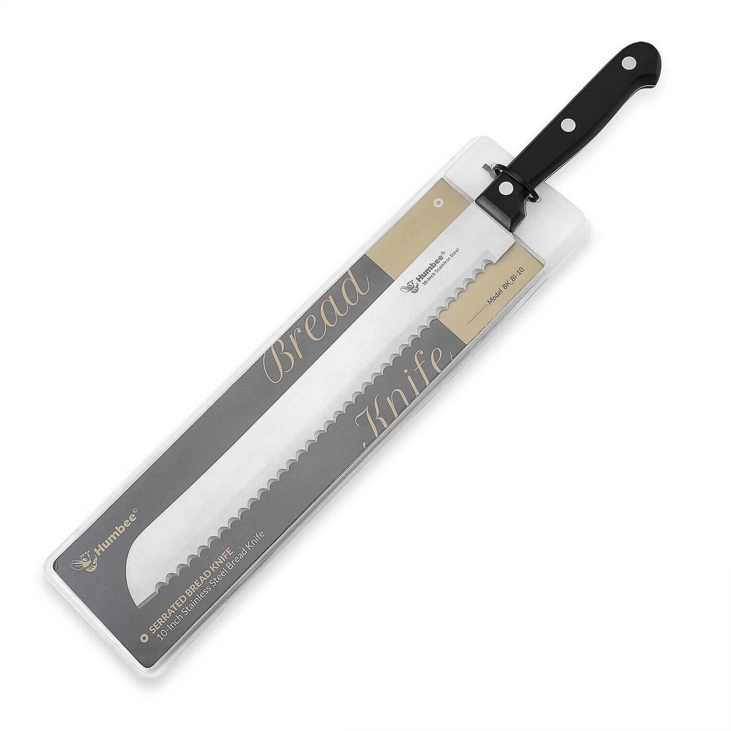 Humbee Chef Stainless Steel Serrated Bread Knives