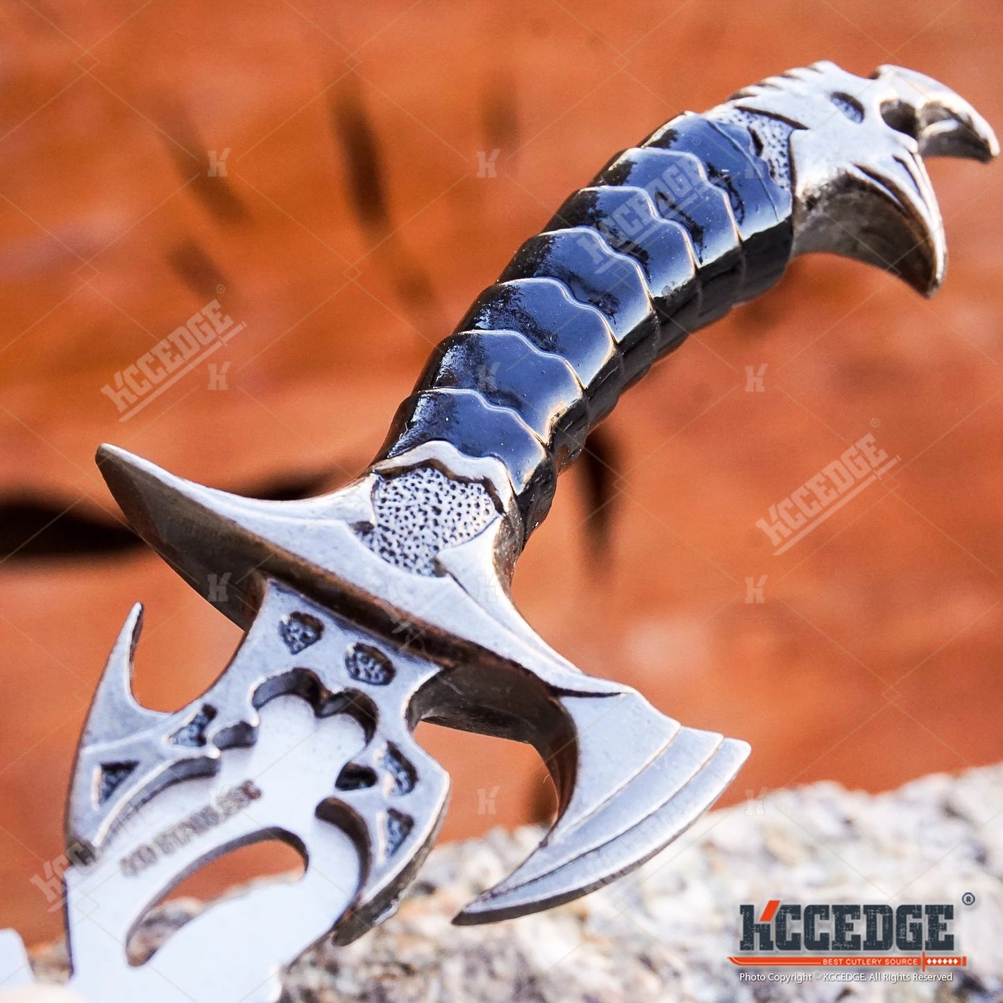 Medieval Twin Set Karambit Knife - Fixed Blade Claw Daggers with Sheath