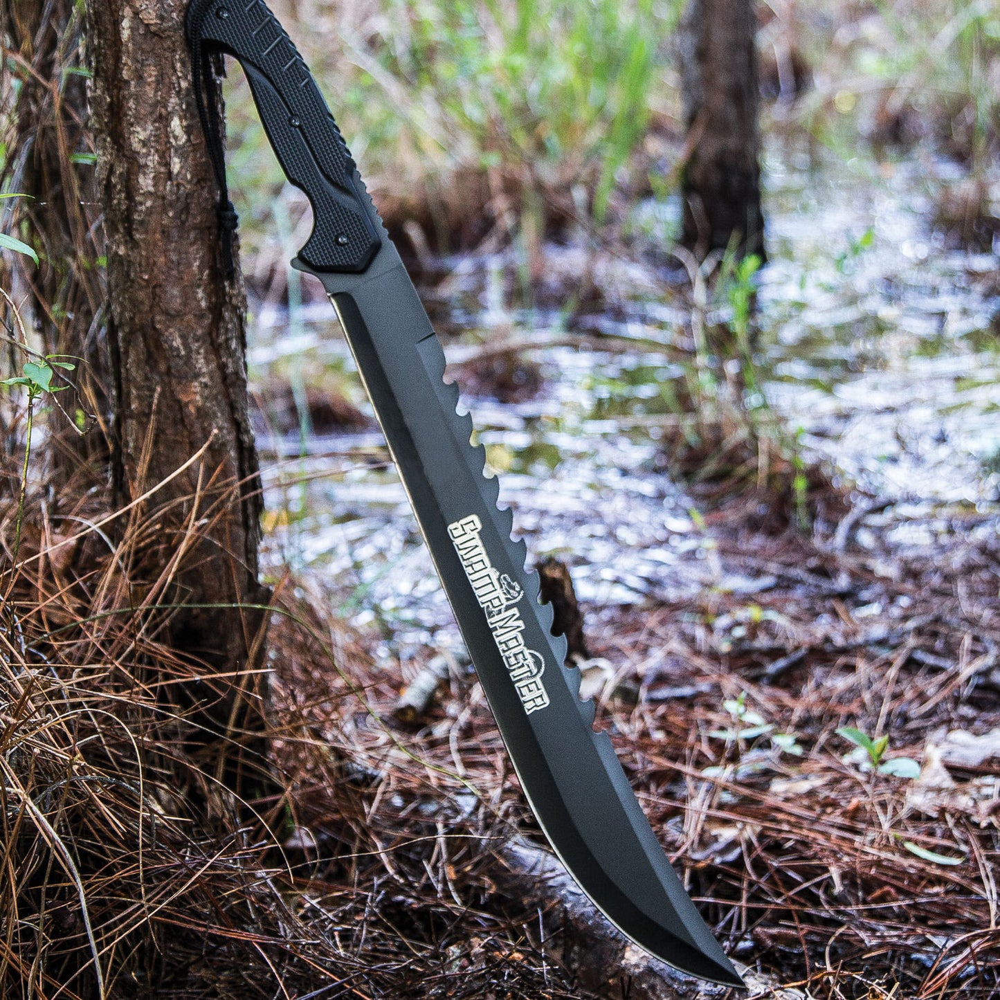 Black Legion Swamp Master Bowie Knife with Full Tang and Sheath