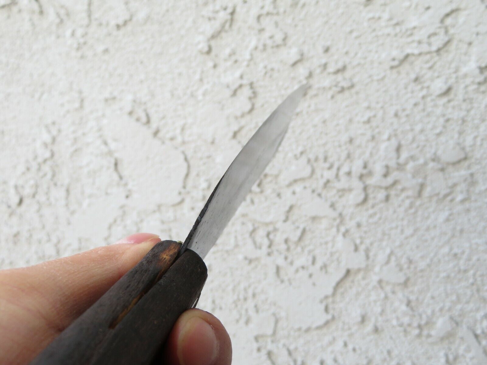 Crude Japanese Nakiri Chef Knife with Carbon Steel Blade