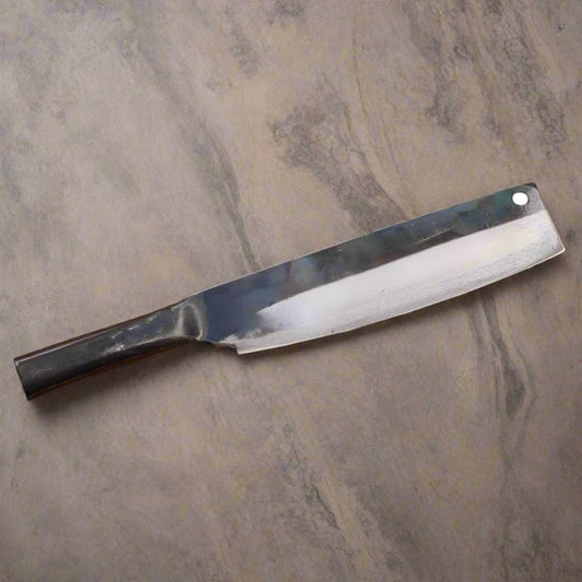 Asian Nakiri Chef Knife - Carbon Steel - Super Thin and Sharp