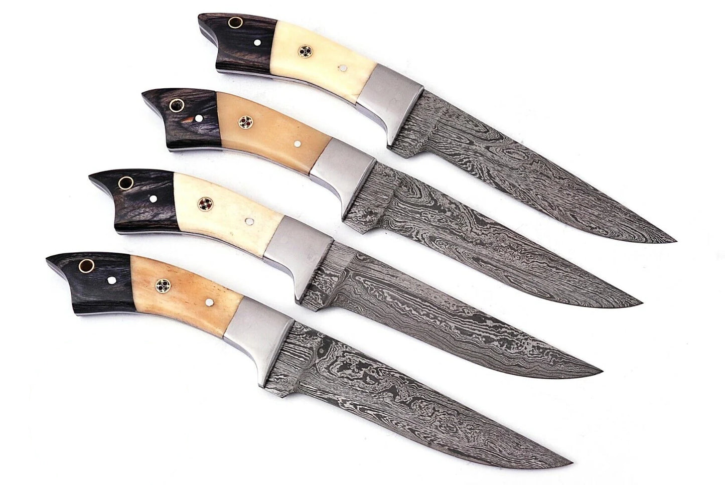 Custom Damascus Chef & Steak Knife Set