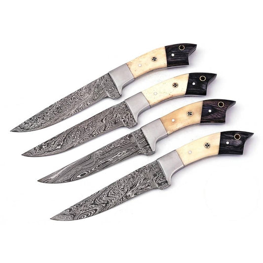 Custom Damascus Chef & Steak Knife Set