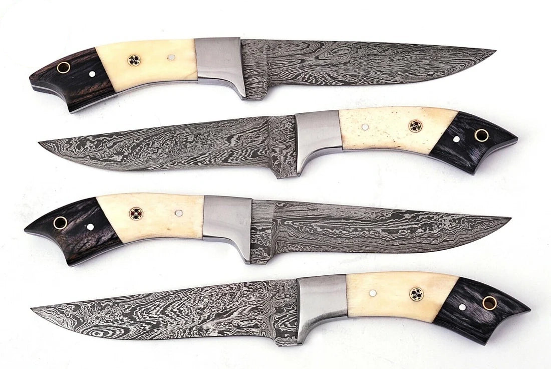 Custom Damascus Chef & Steak Knife Set