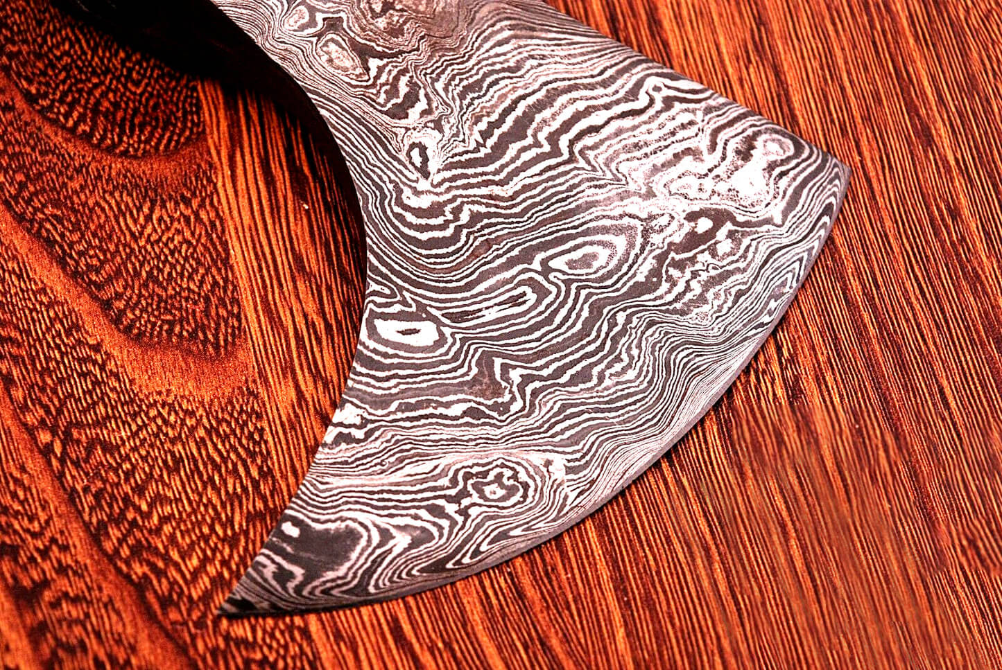 Damascus Steel Viking Axe with Hand-Forged Hatchet Head