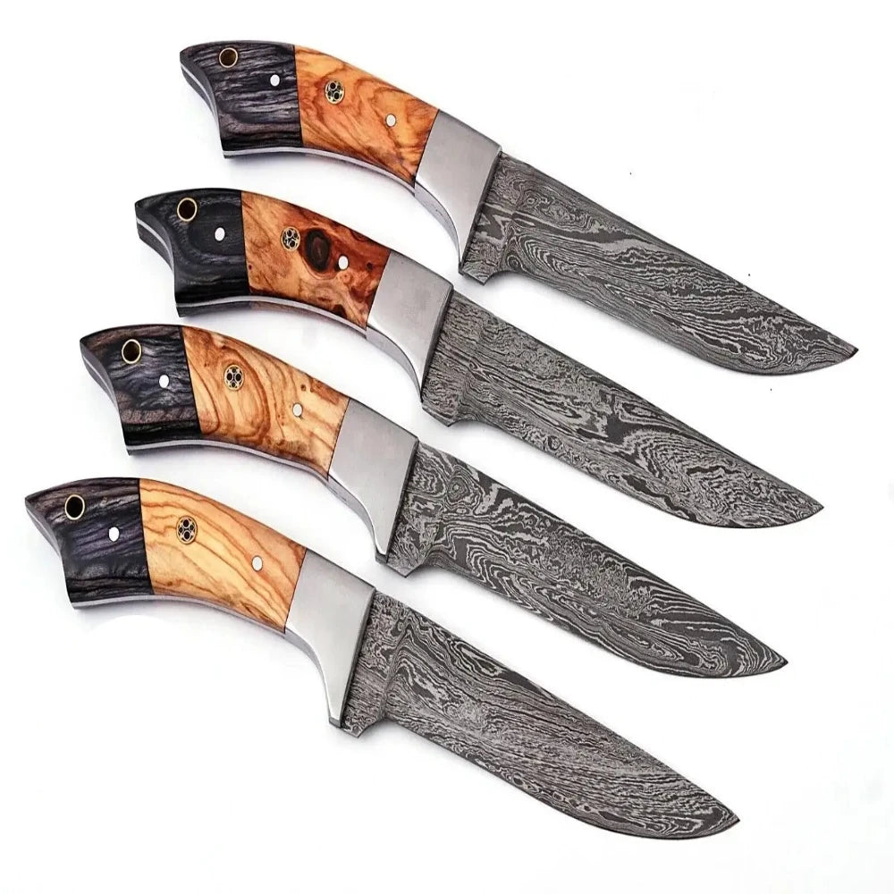Damascus Steel Steak & Chef Knife Set