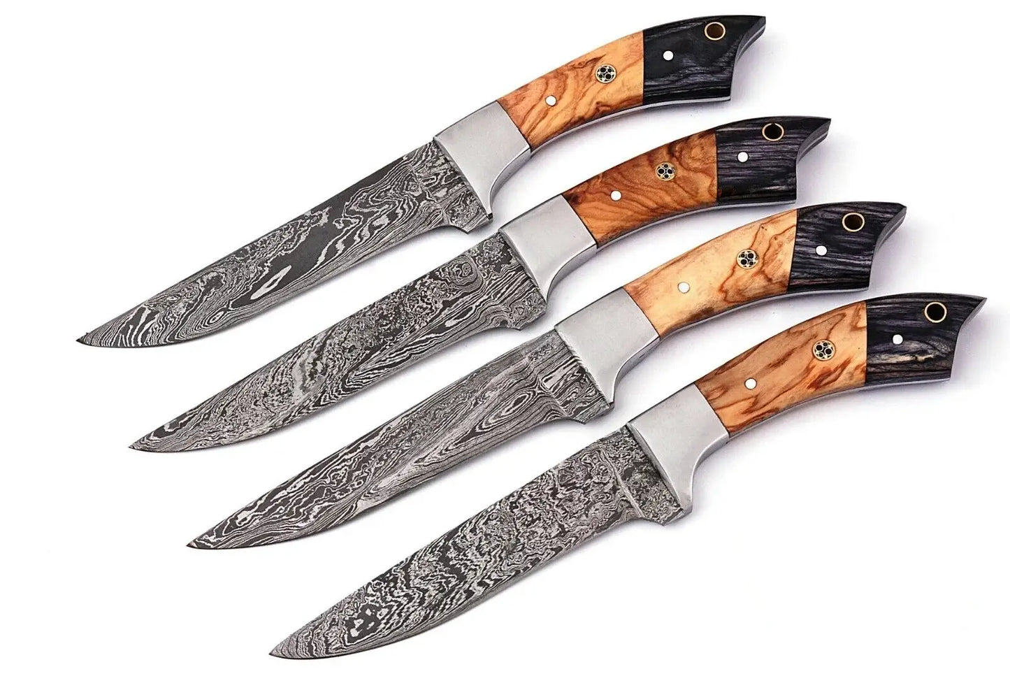 Damascus Steel Steak & Chef Knife Set