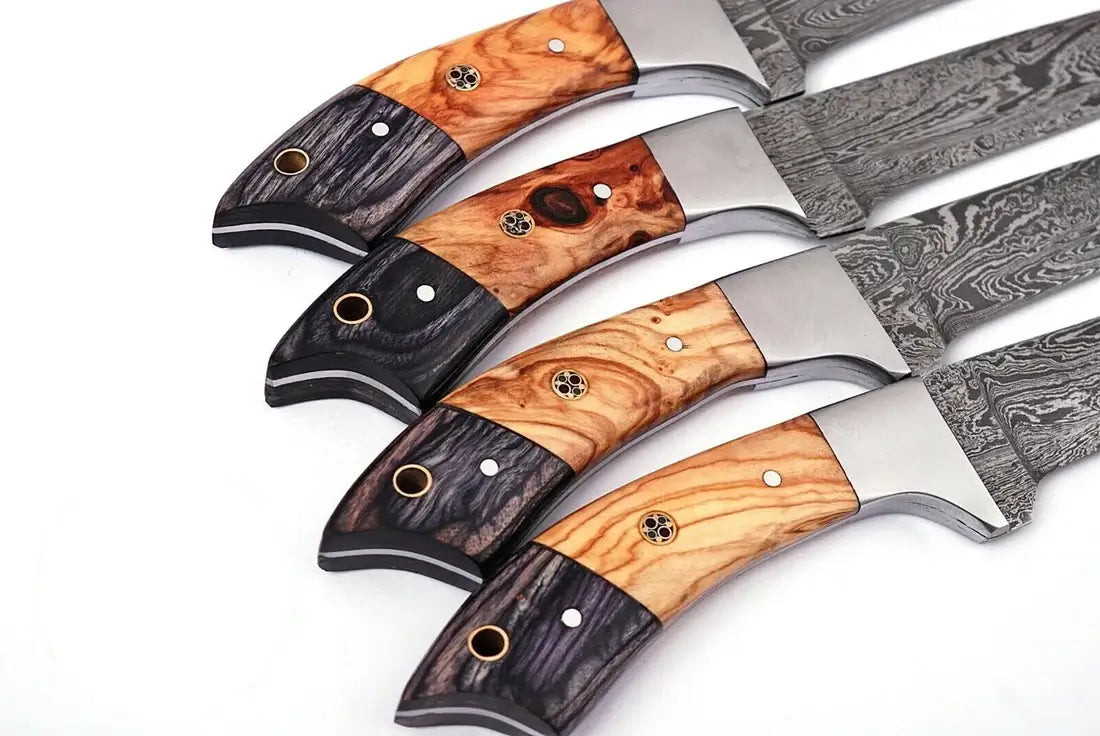 Damascus Steel Steak & Chef Knife Set