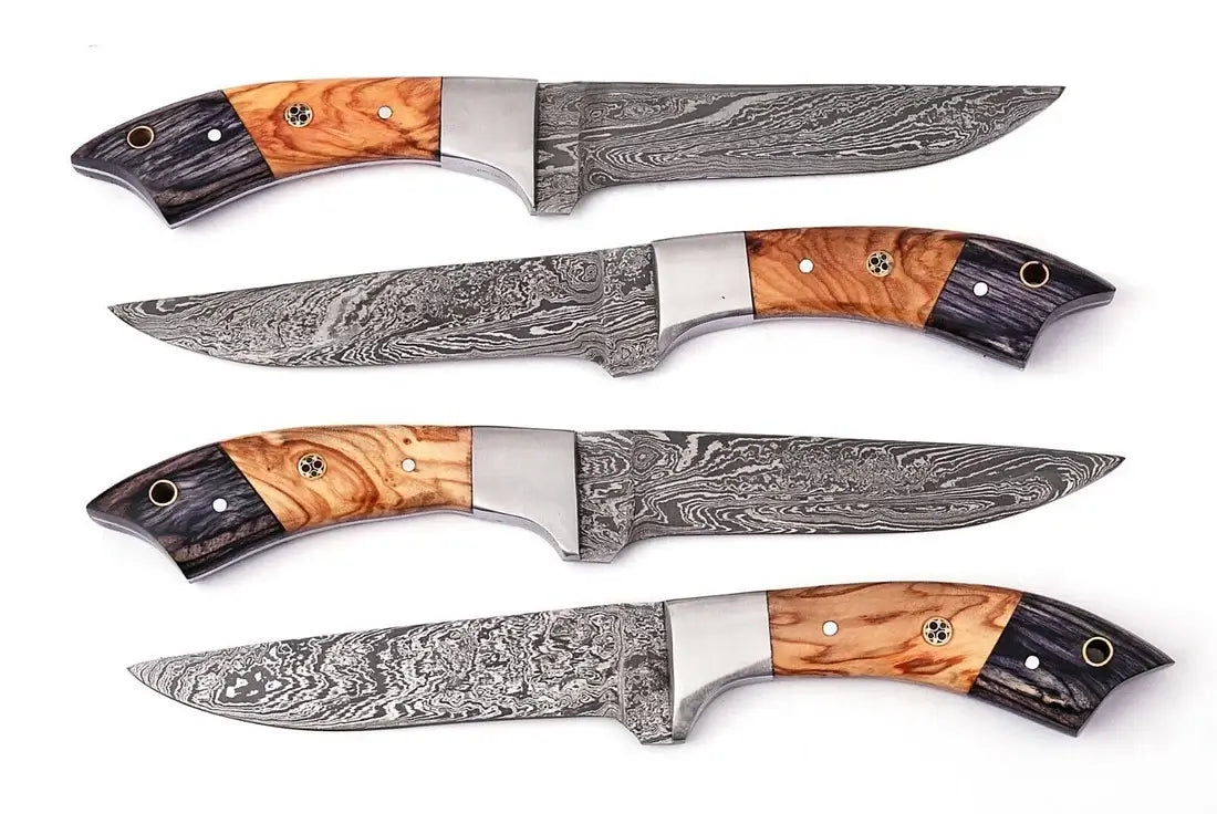 Damascus Steel Steak & Chef Knife Set