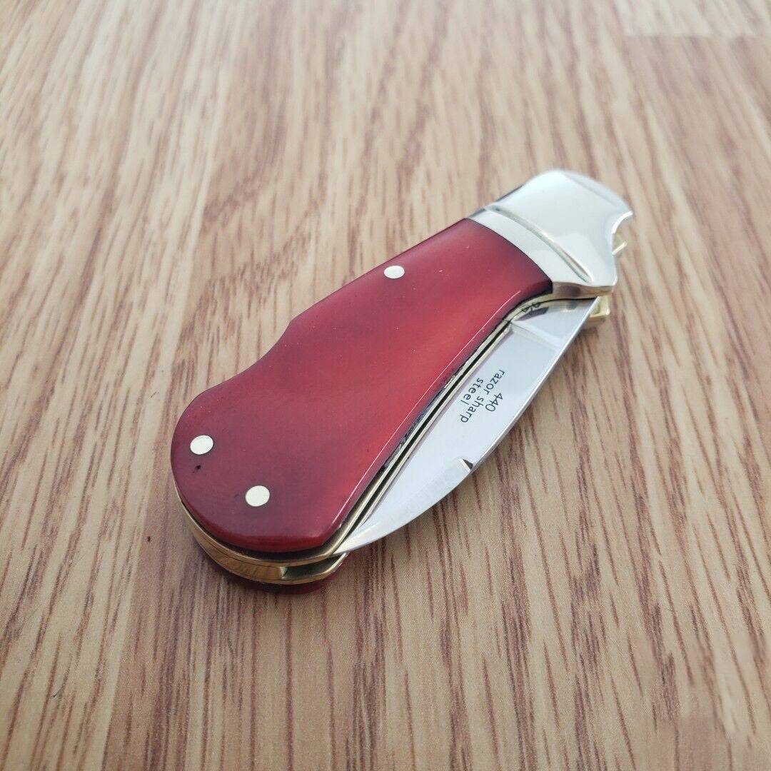 Folding Knife with Smooth Bone Handle