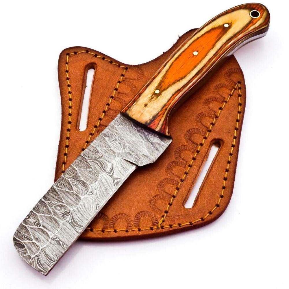 Hand-Forged Damascus Steel Bull Cutter Knife - Frost Knives