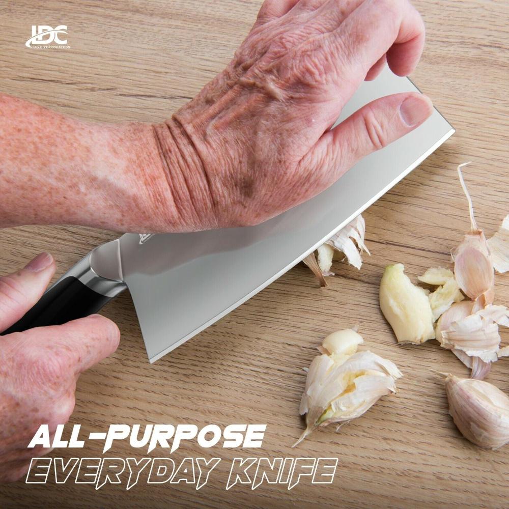 High Quality Professional Chef Cleaver Kitchen Knife for Meat  and Vegetable Cutting