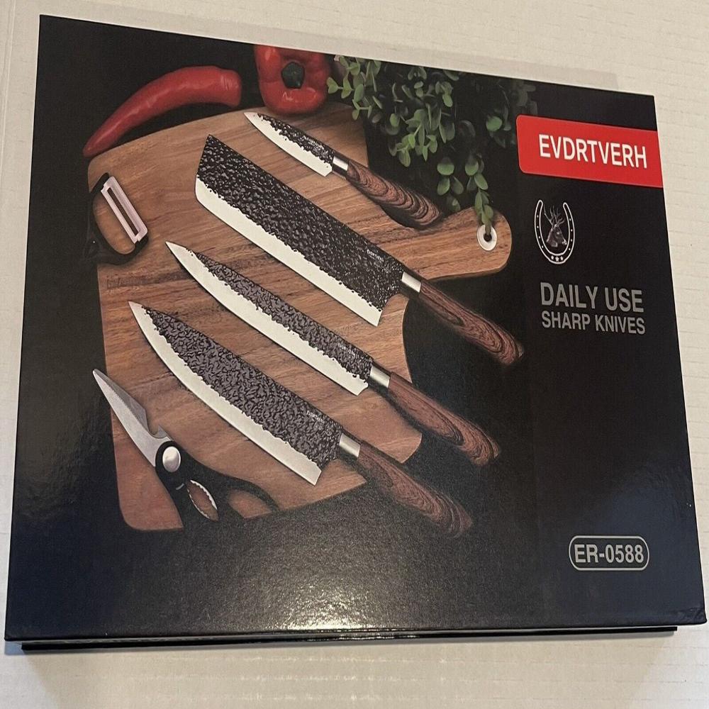 Japanese Style Damascus Chef Knife Set - Gift Box