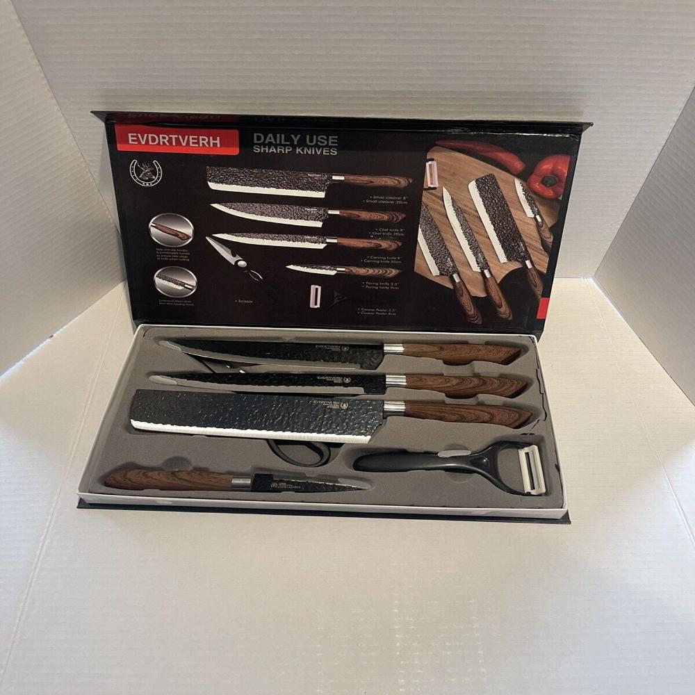 Japanese Style Damascus Chef Knife Set - Gift Box