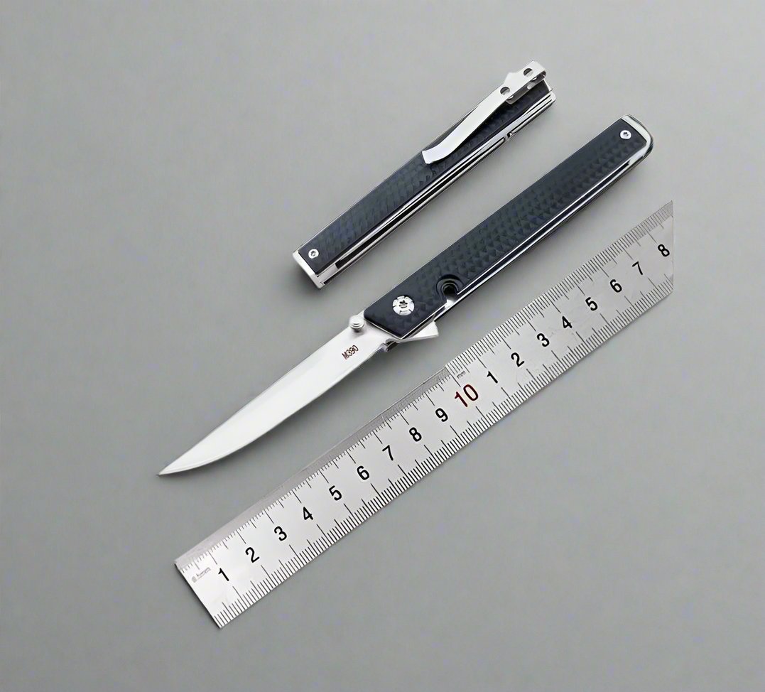 Quality Tanto Folding Pocket Knife with Fiber Handle