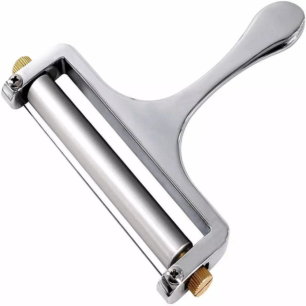 Stainless Steel Cheese Slicer with Adjustable Thickness Wire
