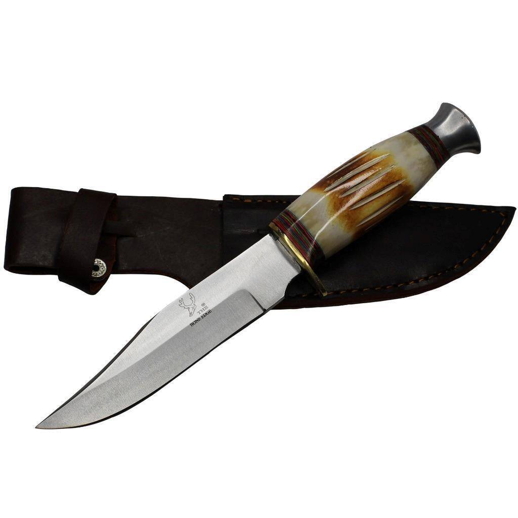 Tactical Knife with Faux Bone Handle