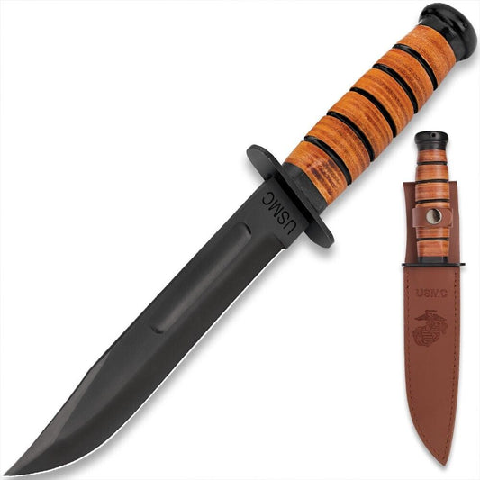 USMC Tactical Bowie Knife for Military Combat and Survival