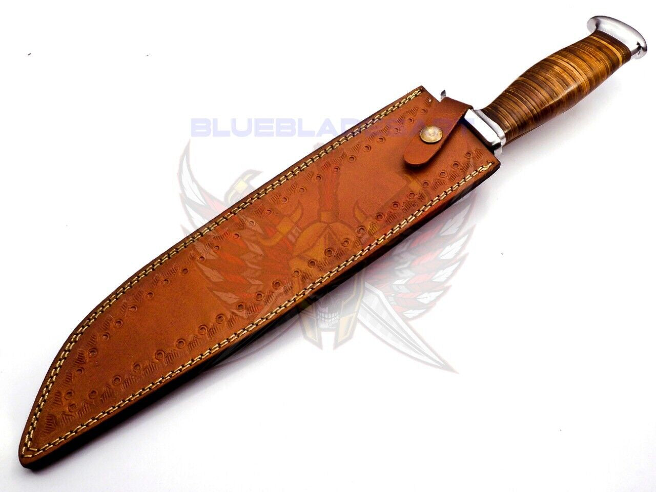 Custom Handmade D2/C430 Tool Steel High Polish Crocodile Dundee Knife