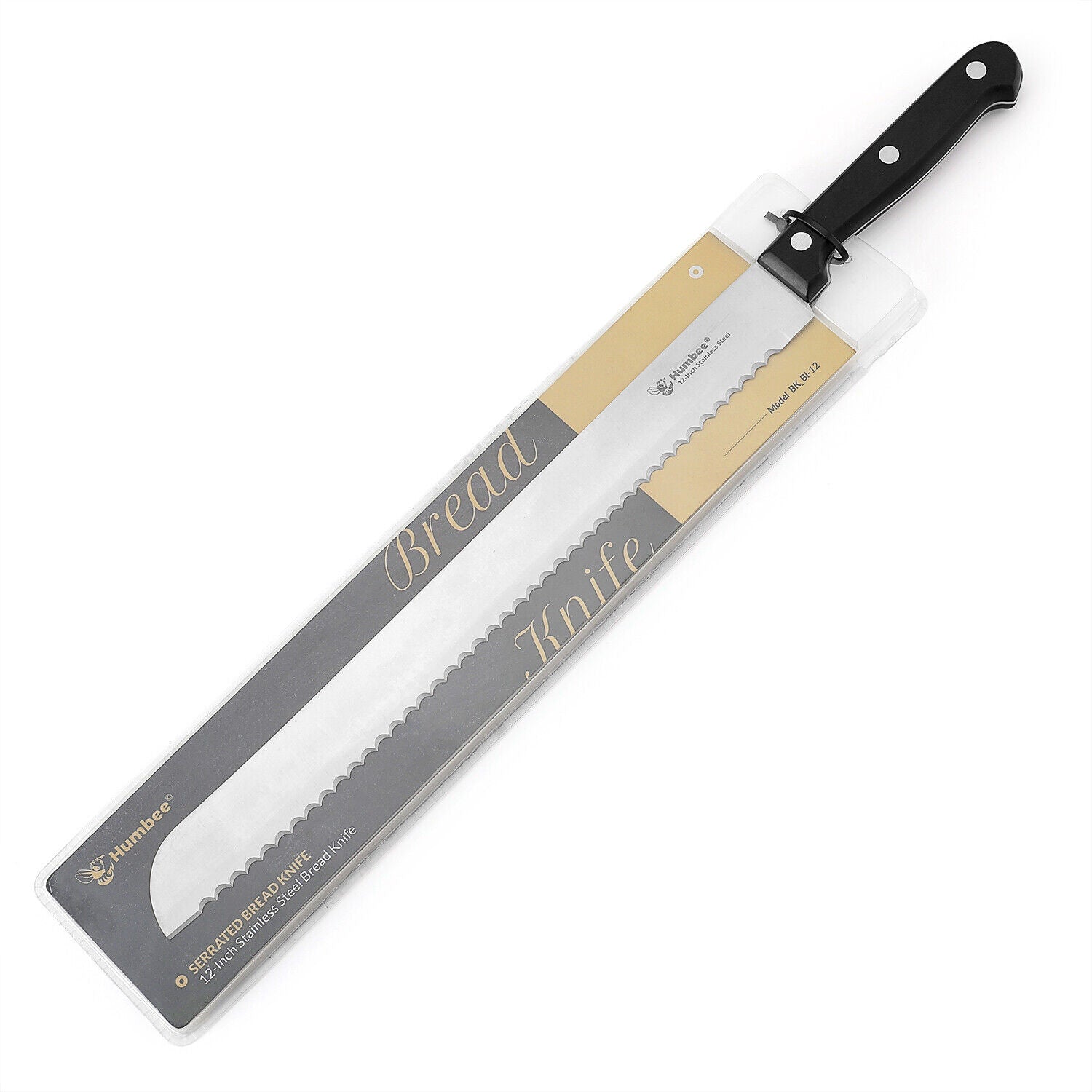 Humbee Chef Stainless Steel Serrated Bread Knives