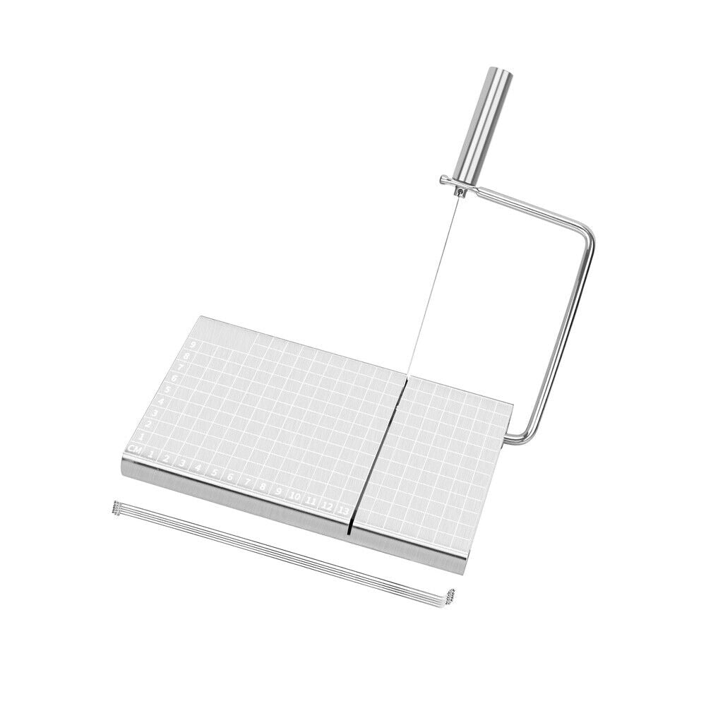 "Stainless Steel Cheese Slicer Wire Cheese Cutter Board "