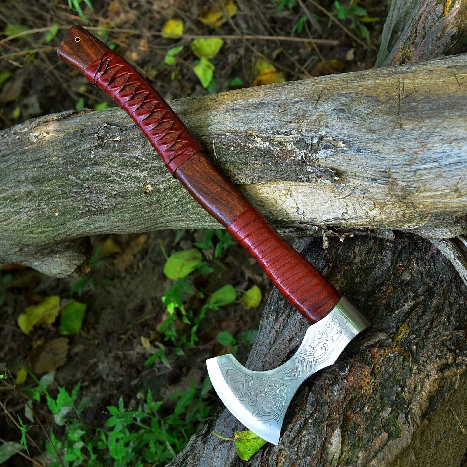 Viking Combat Axe with Carbon Steel Blade